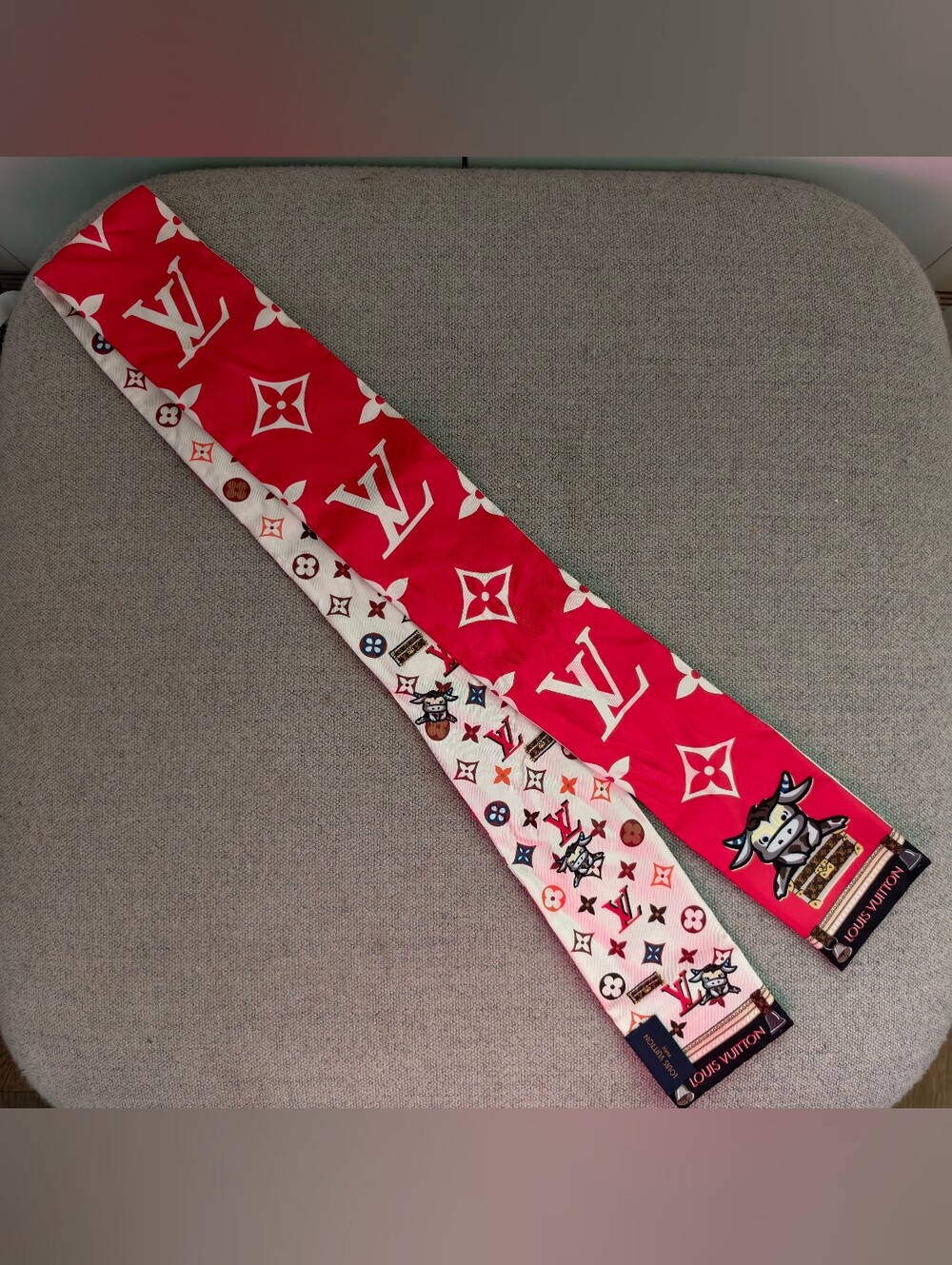 Louis Vuitton Year Of The Bull Silk Bandeau
